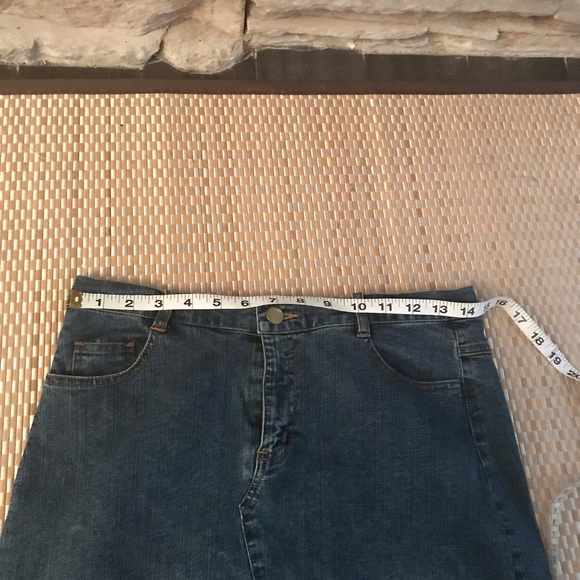 SOLD!!Fabulous Boho hippie leopard M/L denim skirt prairie cottage core - Picture 7 of 8